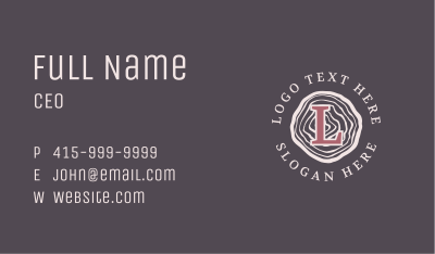 Generic Woodwork Shop Business Card Image Preview