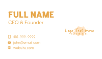 Sunny Egg Watercolor Wordmark Business Card Image Preview