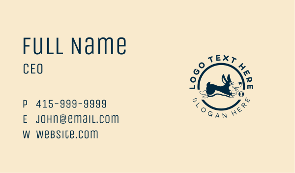 Dog Ball Pet Shop Business Card Design Image Preview