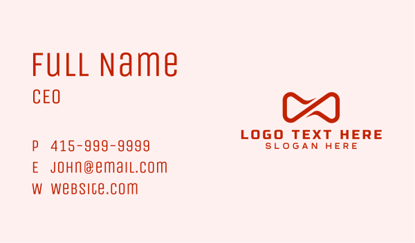 Red Loop Consulting Business Card Design Image Preview