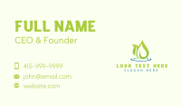 Natural Leaf Spa Business Card Preview