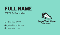 Hiking Sporty Sneakers  Business Card Design