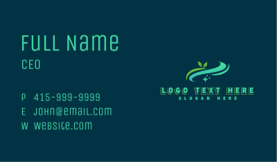 Sustainable Eco Cleaning Business Card Image Preview