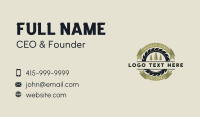 Forest Saw Lumberjack Business Card Design