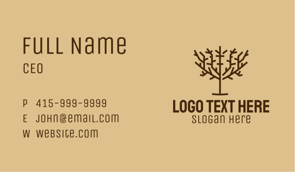 Brown Tree Park  Business Card Design Image Preview
