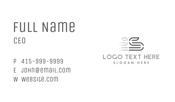 Modern Reflection Agency Letter S Business Card Design Image Preview