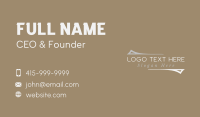 Elegant Business Wordmark Business Card Design