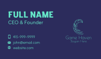 Minimalist Hummingbird Business Card Design