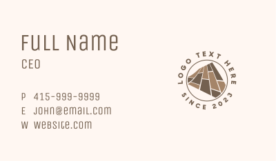 Wooden House Flooring Business Card Image Preview
