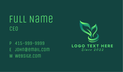 Garden Sprout Plant Business Card