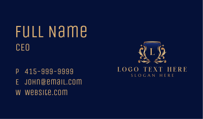 Ornament Crest Decorative Business Card Image Preview