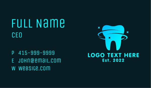 Dental Teeth Cleaning  Business Card Design Image Preview