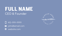 Simple Wave Wordmark Business Card Image Preview