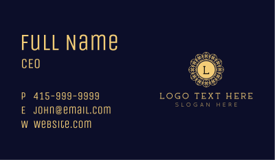 Jewelry Ornament Lettermark Business Card Image Preview