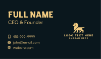 Gold Deluxe Lion Business Card Design