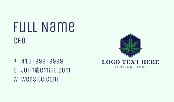 Weed Marijuana Farming Business Card Design Image Preview