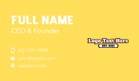 School Varsity Wordmark Business Card Image Preview