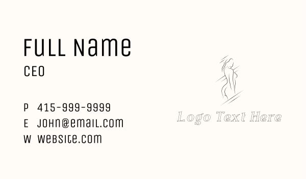 Erotic Beauty Woman Business Card Design Image Preview