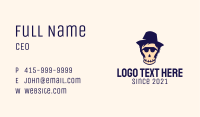 Halloween Skull Hat Business Card Image Preview