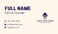 Halloween Skull Hat Business Card Image Preview