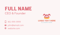 Girl Donut Dessert Business Card Design