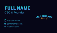 Gamer Lightning Wordmark  Business Card Image Preview