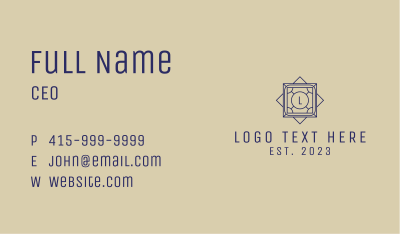 Home Interior Design Letter  Business Card Image Preview
