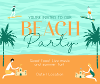 It's a Beachy Party Facebook post Image Preview