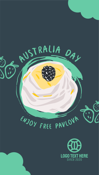 Australia Day Pavlova Facebook story