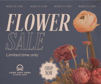 Flower Boutique  Sale Facebook Post Design