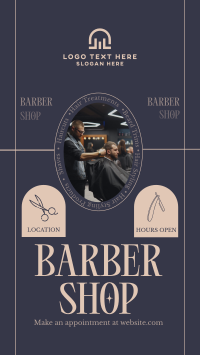 Rustic Barber Shop Instagram story Image Preview