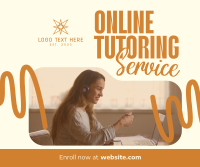 Online Tutoring Service Facebook Post Design