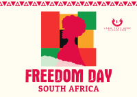 Freedom Africa Celebration Postcard Design