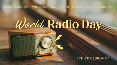 Radio Day Analog Facebook event cover Image Preview