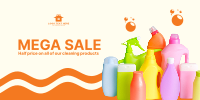 Mega Sale Cleaning Products Twitter post Image Preview