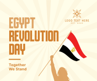 Egypt Revolution Day Facebook Post Design