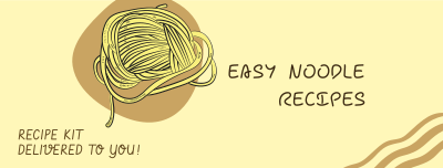 Playful Raw Noodles Facebook cover Image Preview