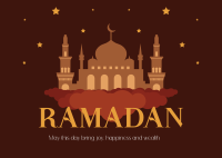 Islamic Religious Day Postcard Design