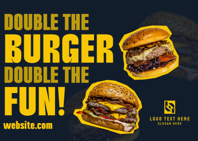 Burger Day Promo Postcard Image Preview