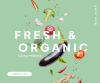 Organic Fresh Facebook Post Design