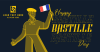 Hey Hey It's Bastille Day Facebook Ad Design